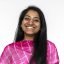 Happy Indian woman wearing a sari